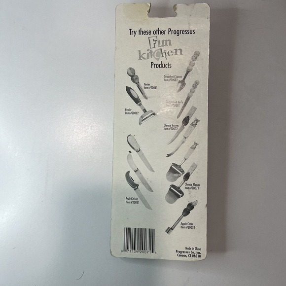 Progress Stainless‎ Steel Blade Cheese Plane Vintage 2001 Fun Kitchen Products - Picture 3 of 5